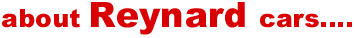 about Reynard Cars